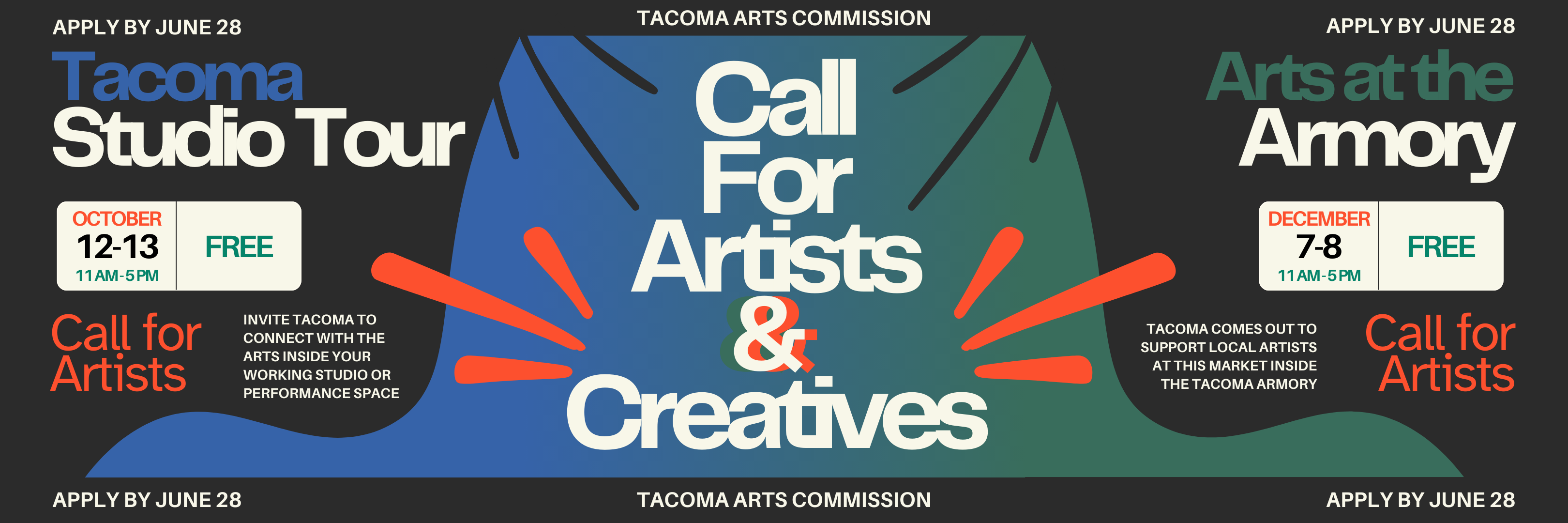 Image marketing the Call for Artists below