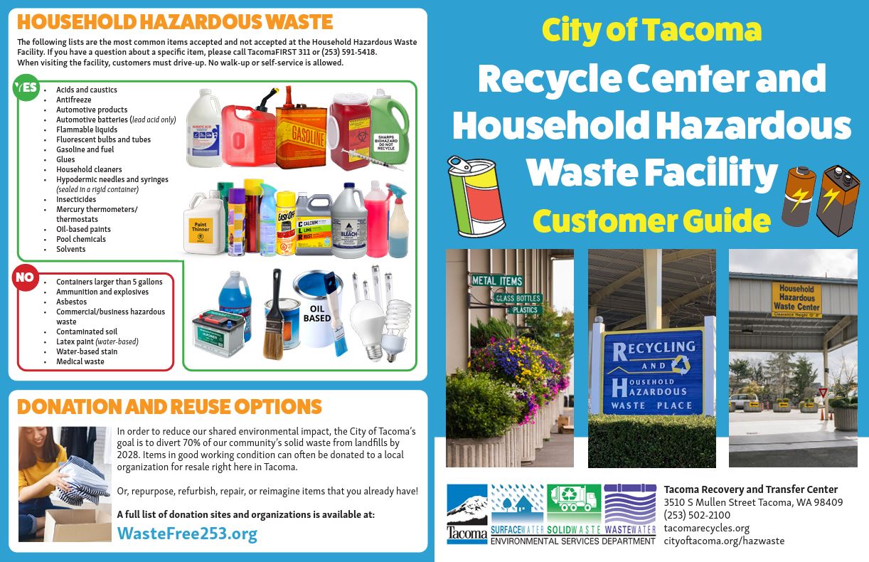 Recycle Center Hazardous Waste Flyer