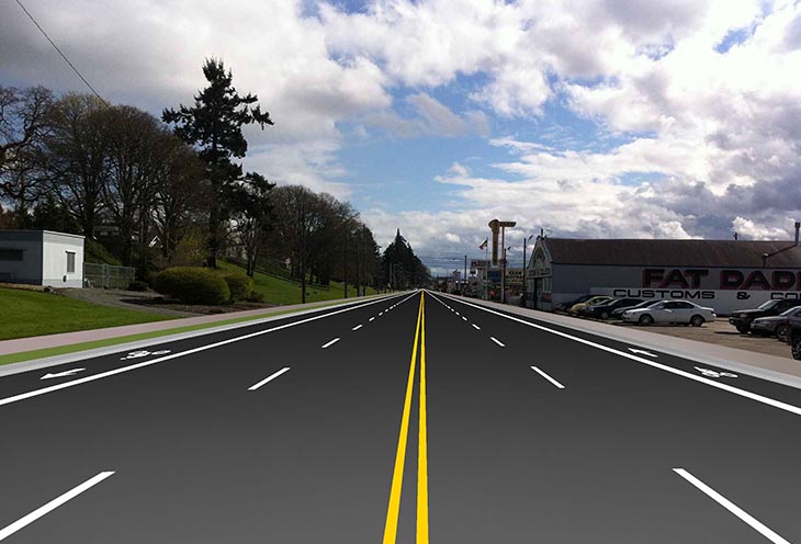 After the improvements to South Tacoma Way