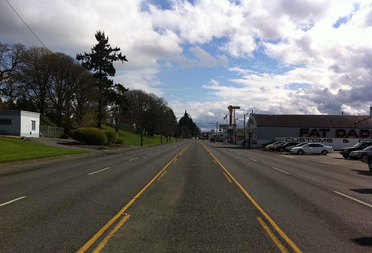 Before the improvements to South Tacoma Way