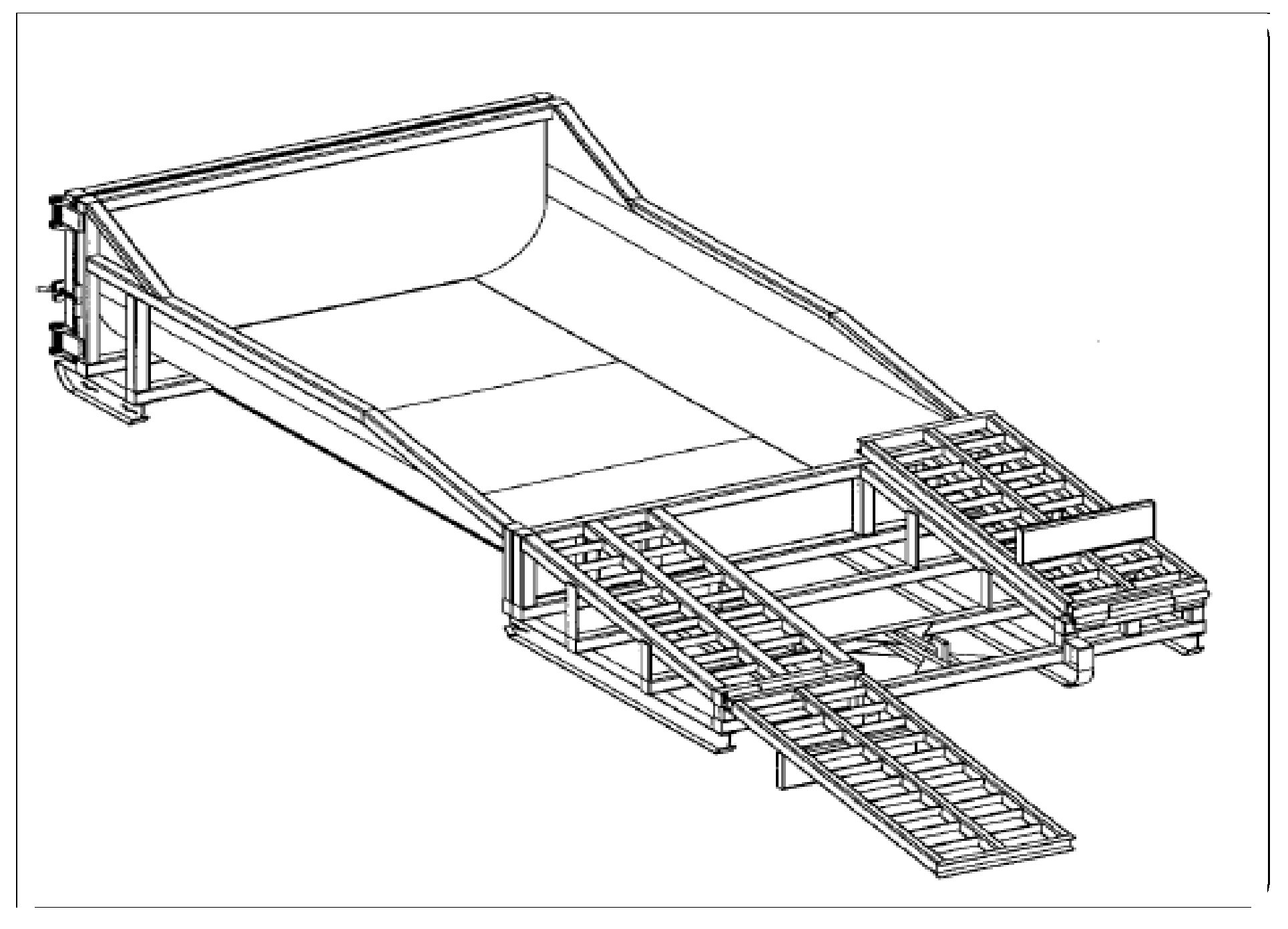 Figure 3-8 Prefabricated Concrete Washout Container with Ramp
